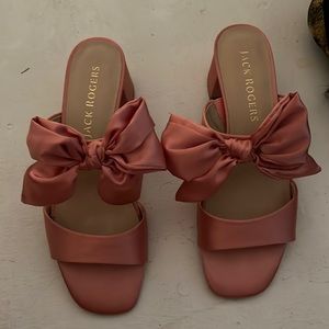 Jack river pink heeled sandals. Size 9